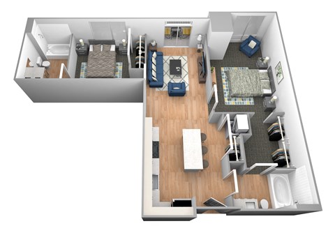 Vermillion River Floor Plan at Shakopee Flats, Shakopee, 55379